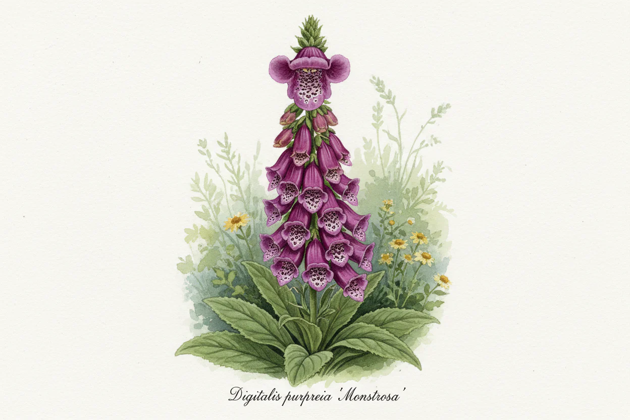 Digitalis purpurea <br>MONSTER FOXGLOVE, MONSTROSA