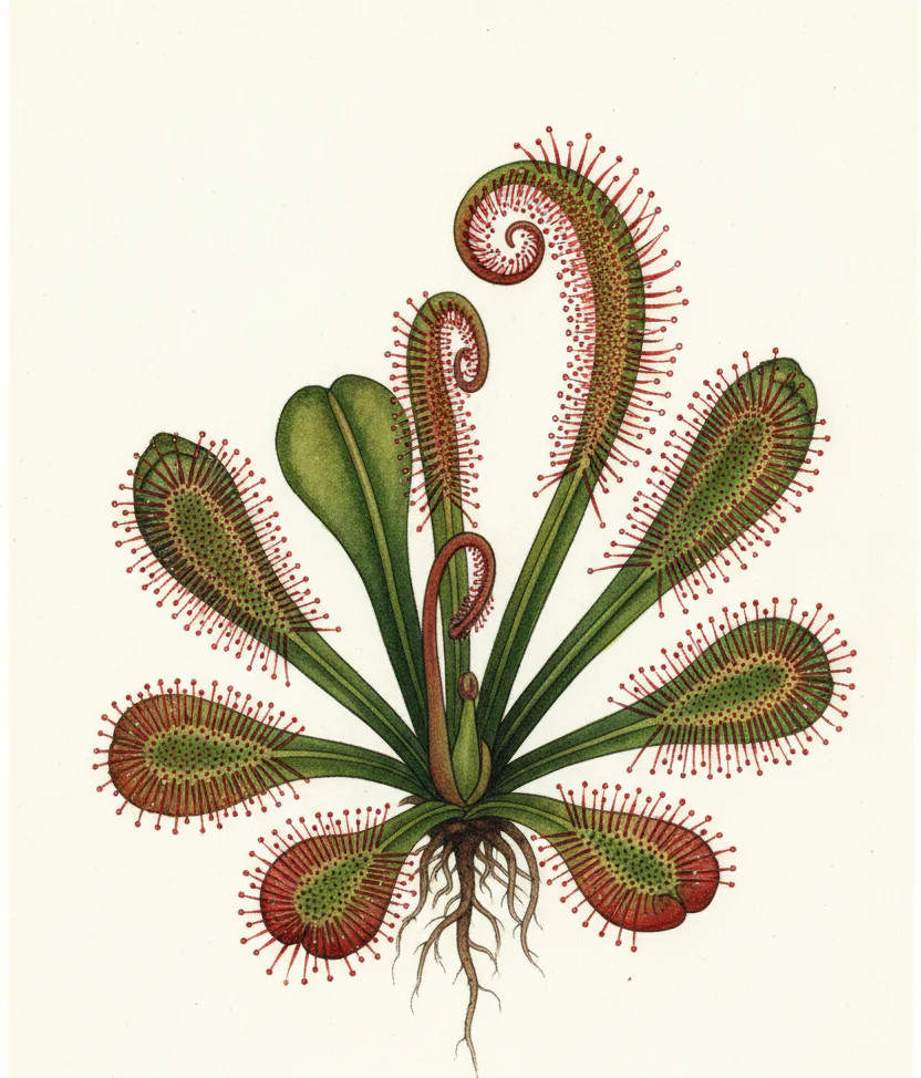 Drosera capensis 'Wide Leaf' <br>BROAD LEAF SUNDEW