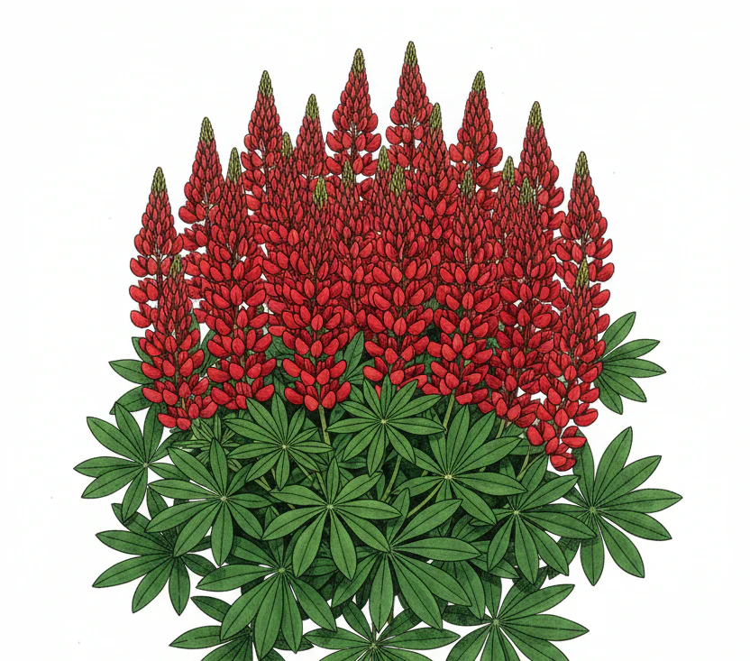 Lupinus polyphyllus <br>LUPIN RED LUPINI (EXTRA-MINI)